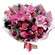 букет из роз и тюльпанов с лилией. Крайстчерч